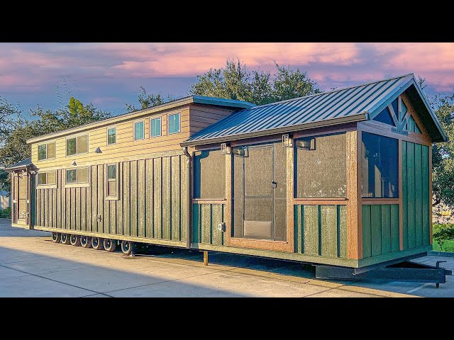 Absolutely Gorgeous Black Prong Park Model Home | Exploring Tiny House