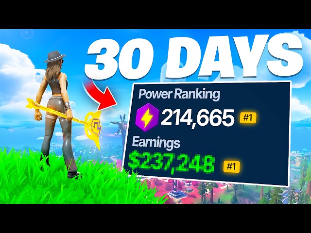 My 30 Day Fortnite Competitive Progression.. (Noob to Pro)