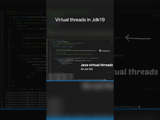 Light weight virtual threads in JDK 19!