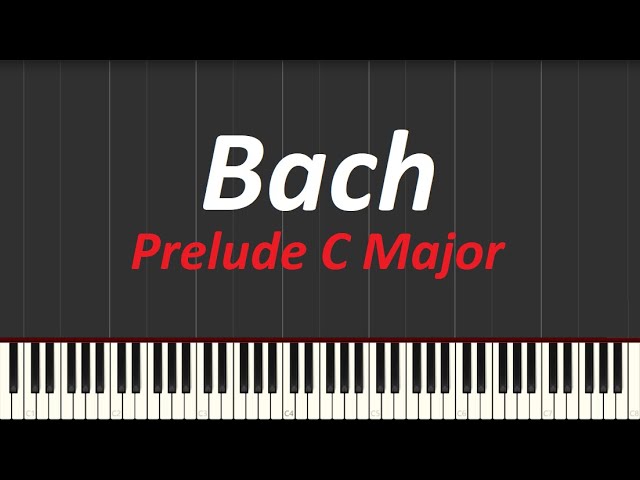 Bach Prelude C Major Piano Tutorial (Synthesia)