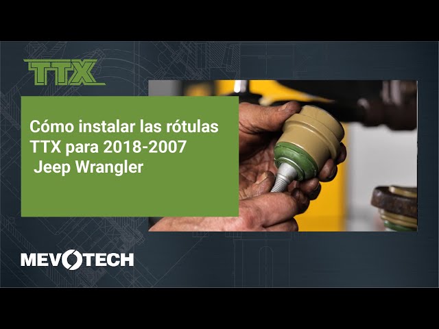 How to Install TTX Ball Joints for 2018- 2007 Jeep Wrangler