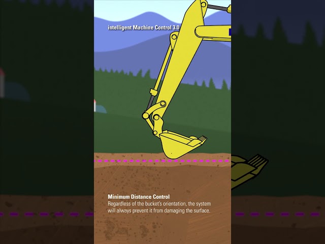 Komatsu PC220LCi-12 intelligent Excavator - MINIMUM DISTANCE CONTROL (Upgraded iMC function).