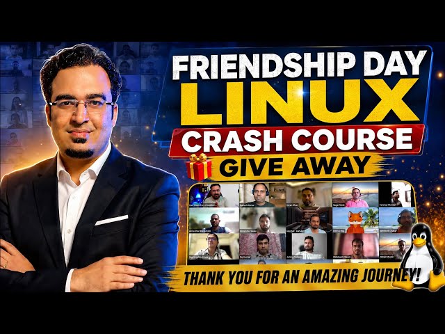 Friendship Day Linux Crash Course Giveaway | FREE Linux Course for Beginners 2026