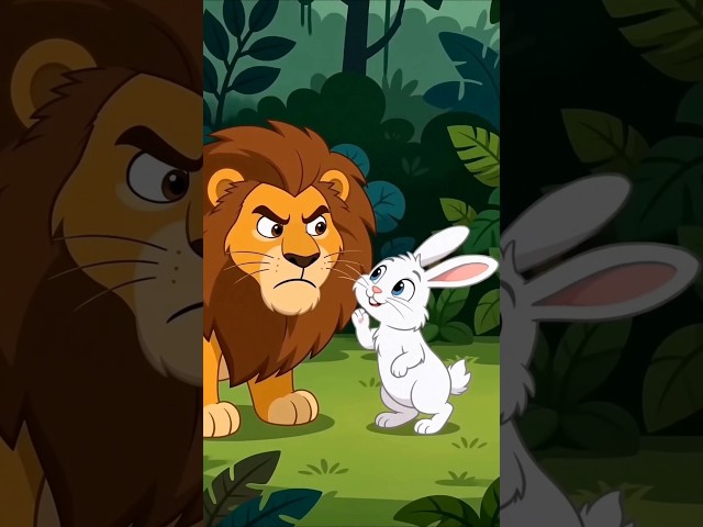 Wise Rabbit Outsmarts the Lion 🦁🐇 | Kids Moral Story