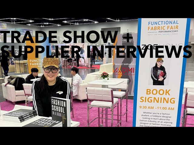 Talking to Suppliers at the Functional Fabric Fair!
