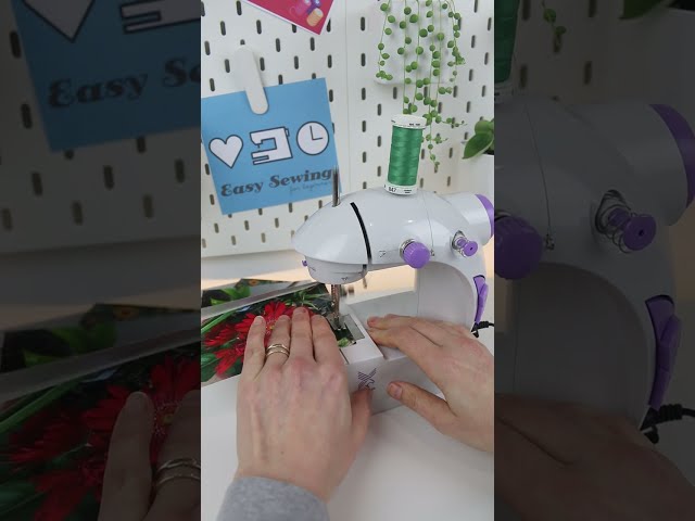 Sew a Photo Banner with a Mini Sewing Machine #minisewingmachine #photobanner
