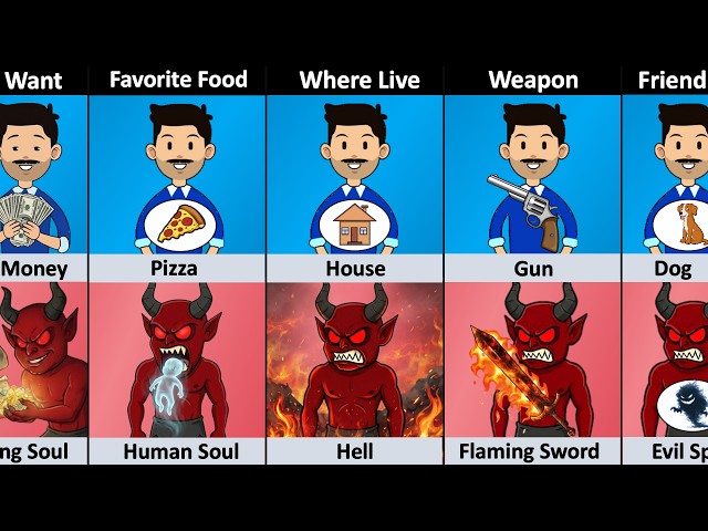Human vs Demon - Comparison