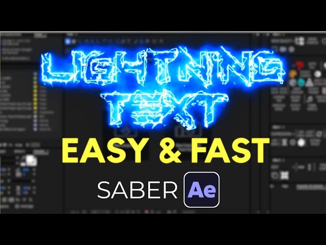 Lightning Text Reveal | Saber After Effects