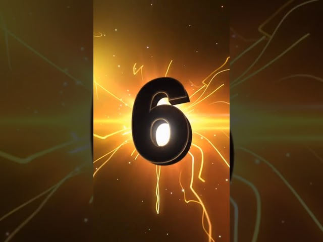 Energetic Top 10 Countdown Numbers