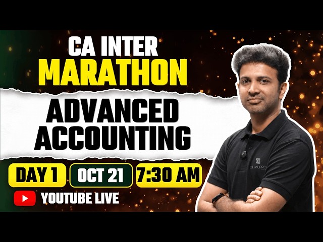 CA Inter Advanced Accounting Marathon | Day 1 | CA Sandesh | Jan 2027 Exam