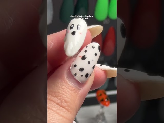 Ghost nail tutorial #halloween #halloweennails #nailart #nailtutorial