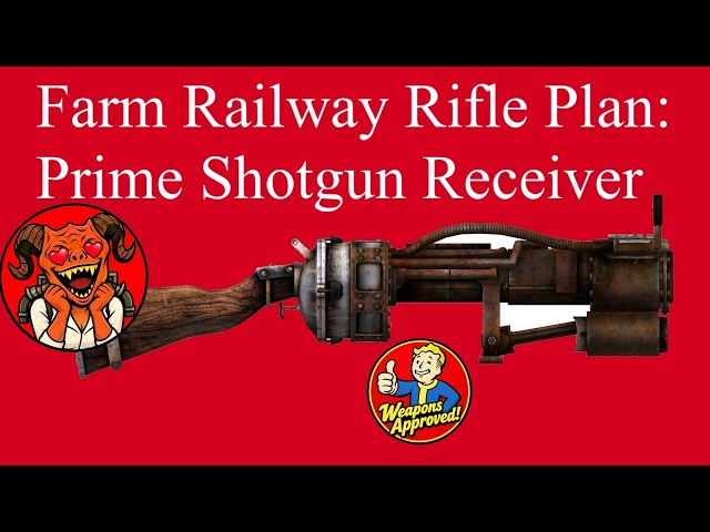 Farm Railway Rifle Plan: Prime Shotgun Receiver Beginner Fallout 76 Guide walkthrough FO76 tutorial