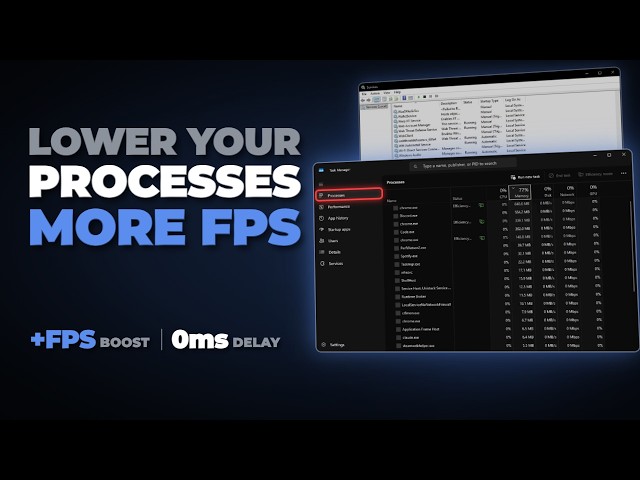 How to Get LOWER PROCESSES In Windows (HUGE FPS Boost & ZERO Delay)