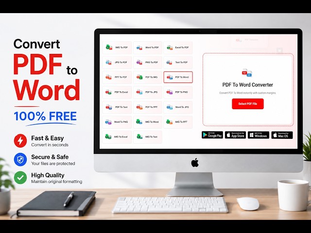 How to Convert PDF to Word | 100% Free, Fast & Accurate