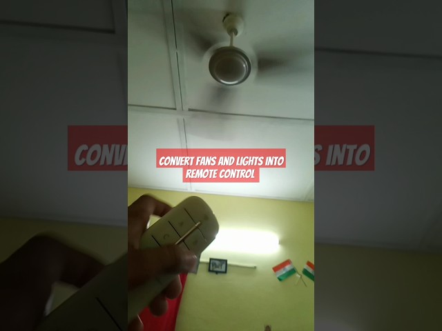 convert fans and lights into remote control #remotecontrol #myproject
