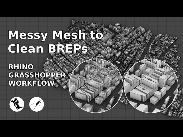Go From Messy Mesh to Clean BREP in 10 Seconds | Rhino-Grasshopper Workflow