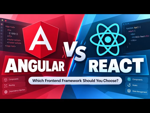 Angular vs React | Which Frontend Framework Should You Choose? | Uplatz