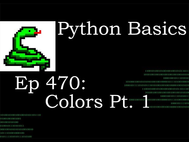 Python Basics Matplotlib Colors