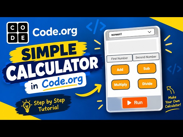 How to Make a Simple Calculator in Code.org 🔢 | Step-by-Step Coding Tutorial for Beginners
