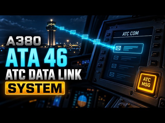 A380 ATA 46 | Air Traffic Control Data Link System Explained