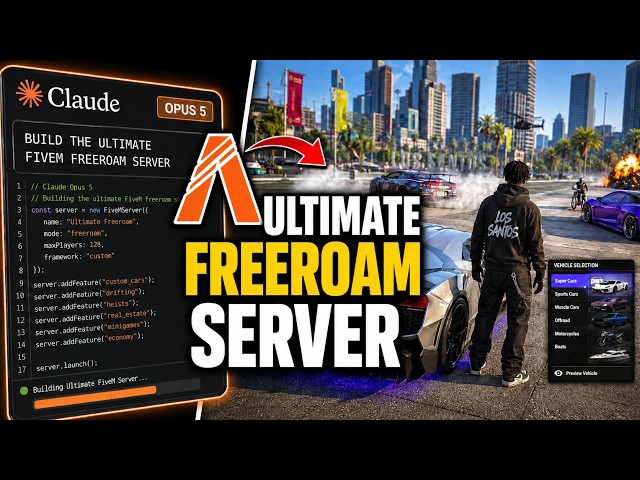 I Asked Claude Opus 5 to Make a FiveM Freeroam Server... INSANE!