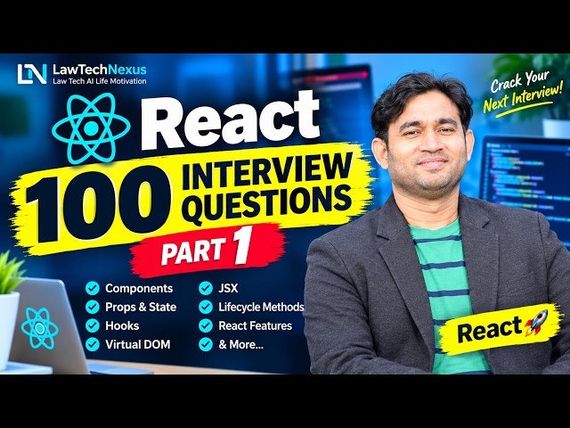100 React Interview Questions & Answers | Part 1 | React JS Interview Preparation