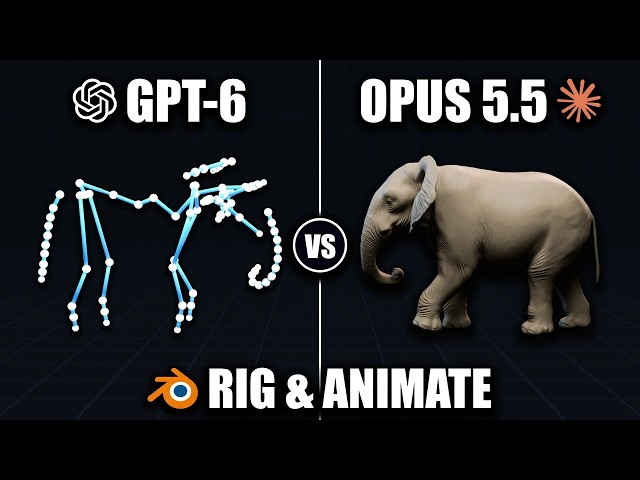 Who Wins? Opus 5.5 vs GPT 6 Astra Rig and Animate Blender MCP