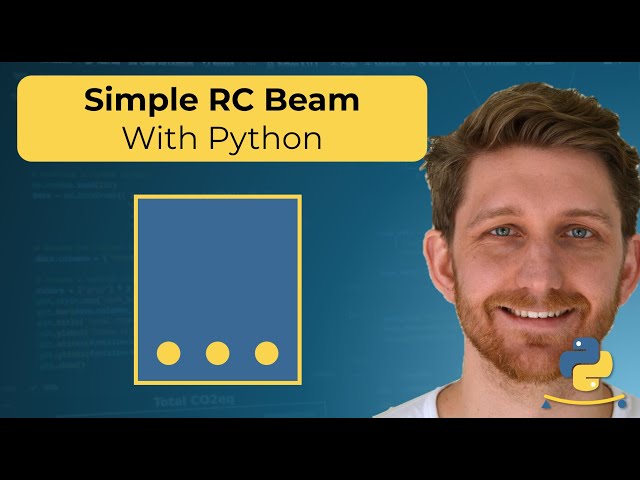 Structural engineering calculation using only Python basics: Simple RC Beam