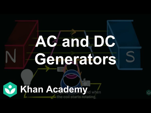 Electric generator (A.C. & D.C.) | Magnetic effects of current | Khan Academy