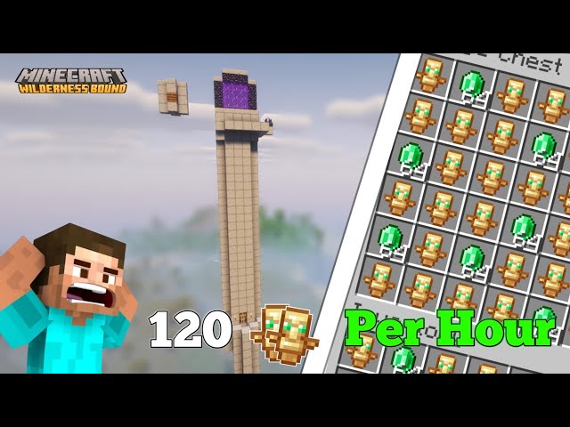 Minecraft Best Raid Farm 26.3 (Easy And Fast)!!