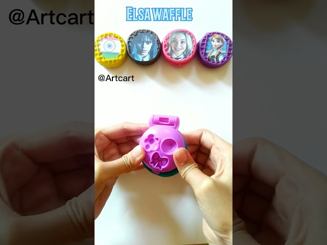 making clay waffle #shorts #youtubeshorts