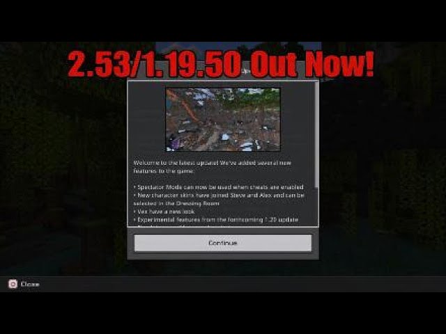 Minecraft 2.53/1.19.50 UPDATE OUT NOW!