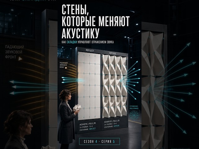 Гладкая стена или рельефная тесселяция? 📐 | S4E5  #акустика #инженерия #тесселяция #stem #shorts
