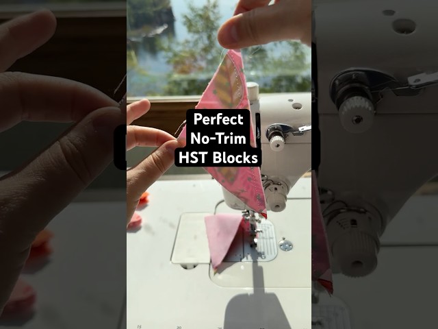 Fast, No-Trim Half-Square Triangle (HST) Quilt Block Tutorial