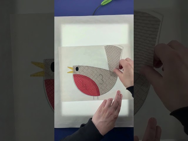 Dixie time lapse - one block from the Chirp applique quilt pattern #quiltpattern #appliquequilt