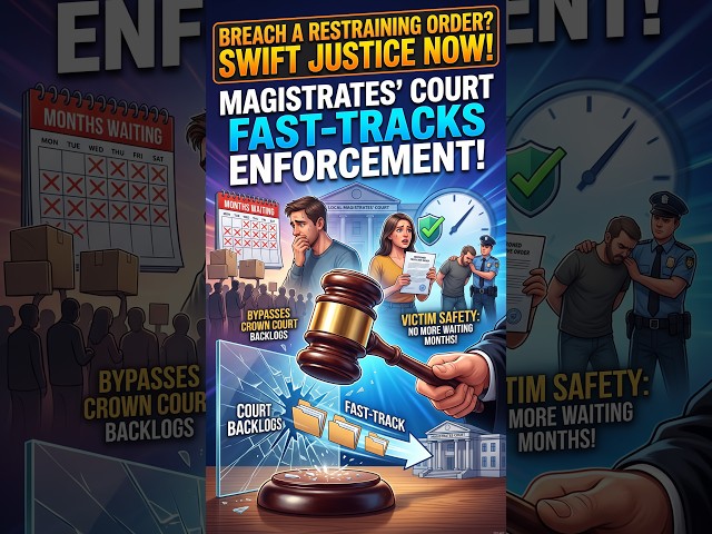 Breaching a Restraining Order Just Got Fast-Tracked ⚖️ #Shorts