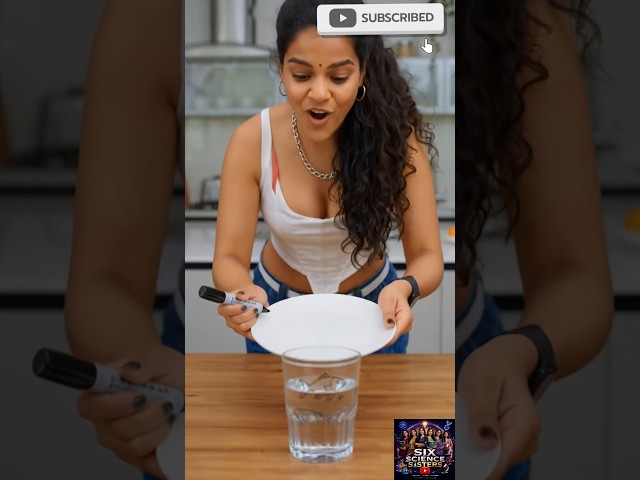 🤯 This Drawing Floats on Water How to Make Art Float on Water #Shorts