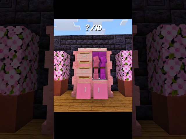 Minecraft cherry closet 🌸 tutorial 🤯#shorts #dios #minecraft #minecraftbuilding #mctutorial #gaming