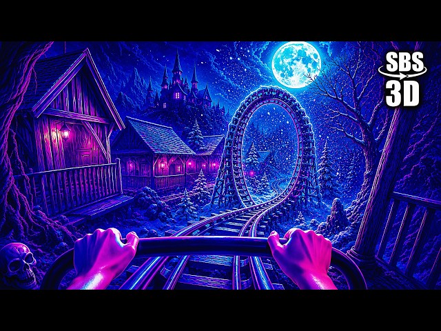 VR Roller Coaster in Nightmare Village VR Videos