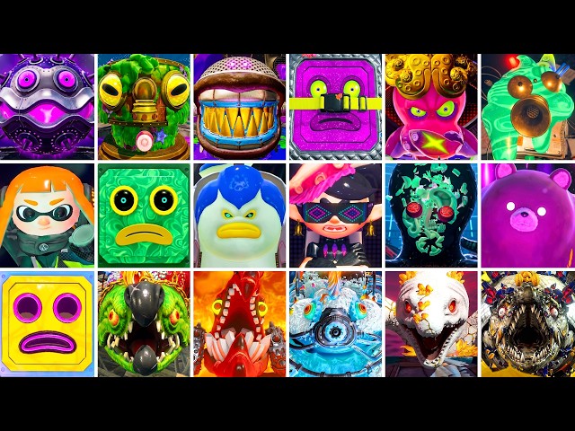 Splatoon Series - All Bosses (DLC Included)
