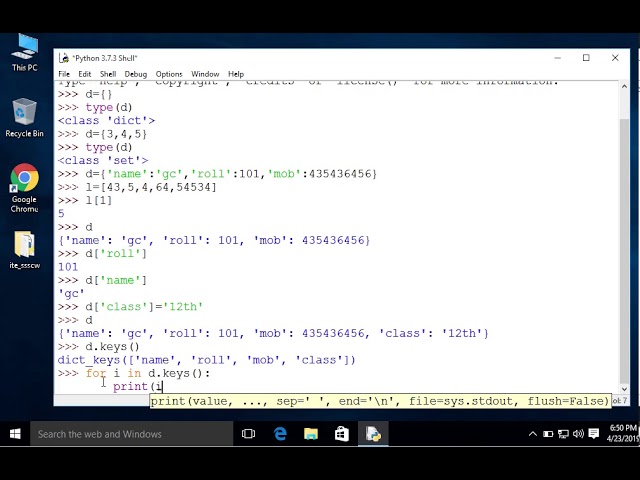 Dictionaries in Python