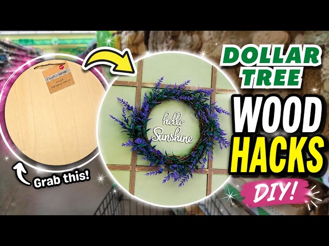 Grab Dollar Tree Wood Rounds for These Brilliant Decor Hacks