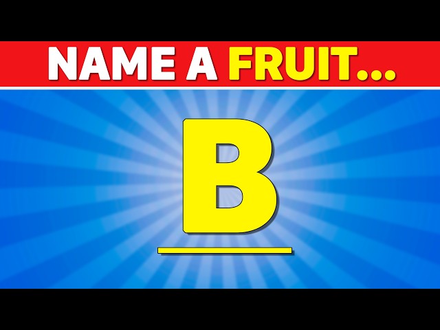 Alphabet Quiz Challenge ⚡🧠 Word Association Game 😱 ABC Speed Quiz   | QuizMelt