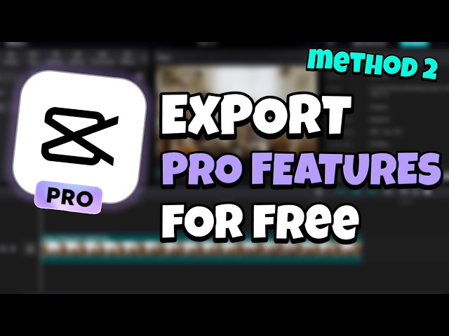 NEW METHOD - Export in Capcut With Pro features (BUT No Pro required)