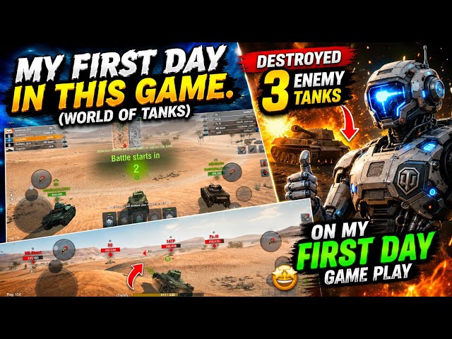 My FIRST Day Playing World of Tanks... Destroyed 3 Tanks! 😱