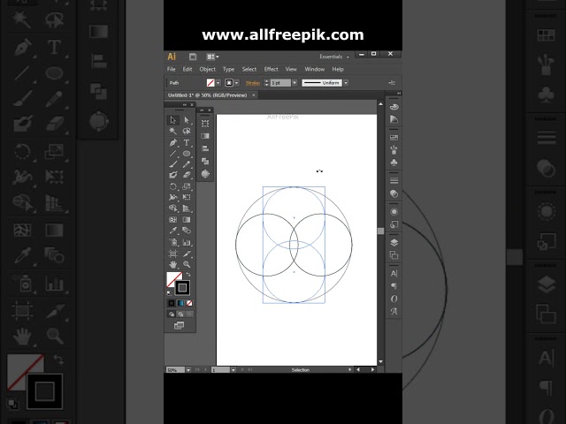 Adobe Illustrator Tutorial:  Create a Vector Logo Design #shorts #illustrator