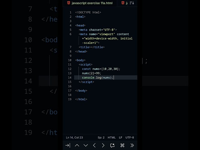 Javascript Exercise 11a #javascript #html5 #css