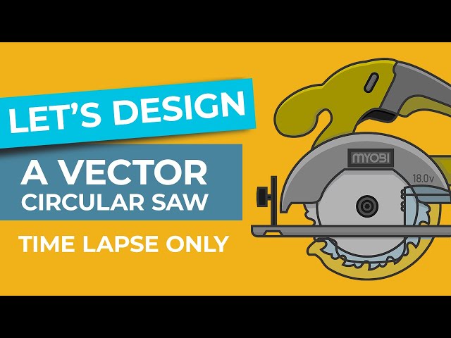 [TIME LAPSE] Designing a Vector Circular Saw in Adobe Illustrator