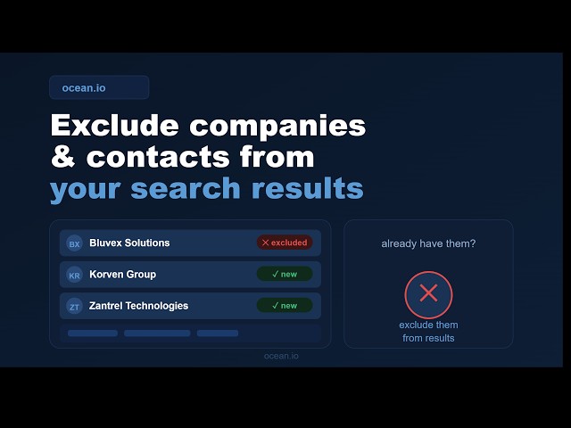 How to manually exclude companies & contacts from your results using a CSV | Ocean.io