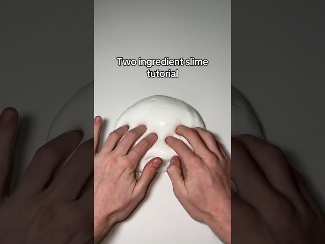 Two ingredient slime tutorial #slime #tutorial